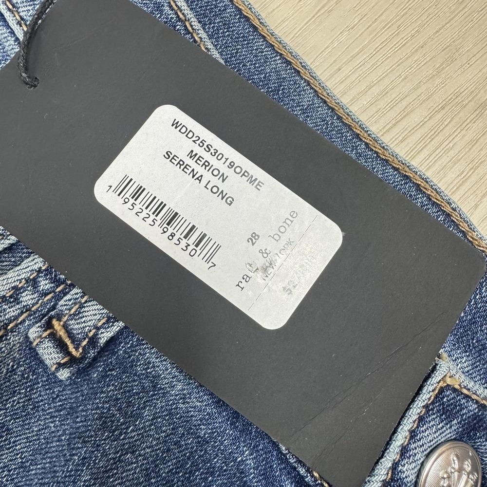 Rag & Bone Serena High Rise Ultra Wide‎ Leg Full Length Jeans Womens 28 $278 - Picture 6 of 8